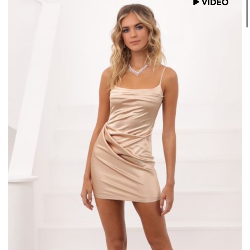 Champagne party dress
